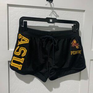 VS PINK Women's ASU Sundevils Black Athletic Shorts XS X-Small